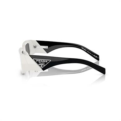 Prada PR 09ZS 1425S0 54 Unisex Dikdörtgen Beyaz Kemik Güneş Gözlüğü