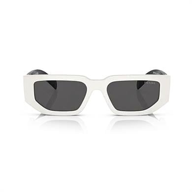 Prada PR 09ZS 1425S0 54 Unisex Dikdörtgen Beyaz Kemik Güneş Gözlüğü
