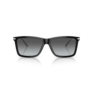 Prada PR 01ZS 1AB06T 58 Erkek Kare Siyah Kemik Güneş Gözlüğü