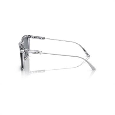 Prada PR 01ZS U430A9 58 Erkek Kare Şeffaf Kemik Güneş Gözlüğü