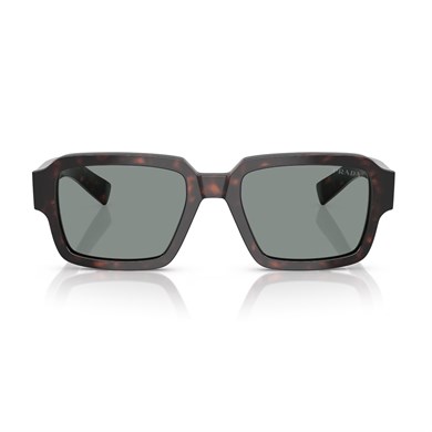 Prada PR 02ZS 17N20N 52 Unisex Kare Kırçıllı Kahverengi Kemik Güneş Gözlüğü
