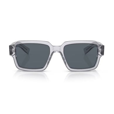 Prada PR 02ZS U430A9 52 Unisex Kare Şeffaf Gri Kemik Güneş Gözlüğü