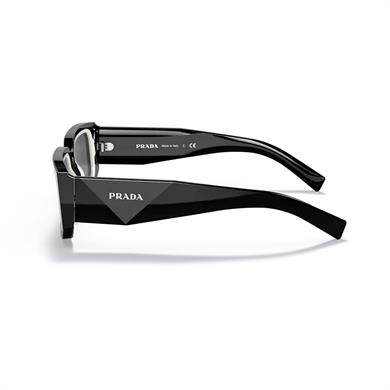 Prada PR 06YS 09Q5S0 53 Kadın Dikdörtgen Siyah Kemik Güneş Gözlüğü