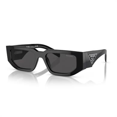 Prada PR 09ZS 1AB5S0 54 Unisex Dikdörtgen Siyah Kemik Güneş Gözlüğü