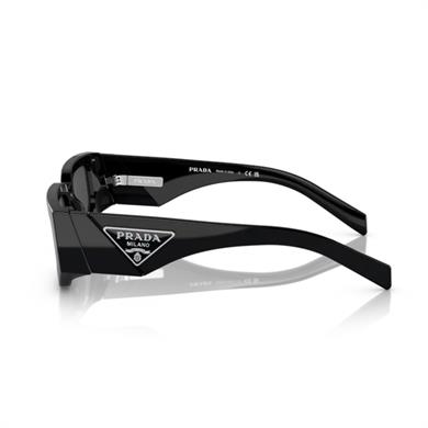 Prada PR 09ZS 1AB5S0 54 Unisex Dikdörtgen Siyah Kemik Güneş Gözlüğü