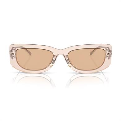 Prada PR 14YS 19M412 53 Kadın Dikdörtgen Şeffaf Kemik Güneş Gözlüğü