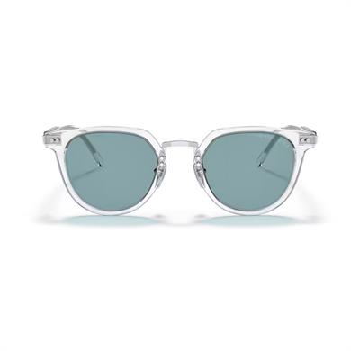 Prada PR 17YS 2AZ04D 49 Unisex Oval Polarize Şeffaf Kristal Kemik Güneş Gözlüğü