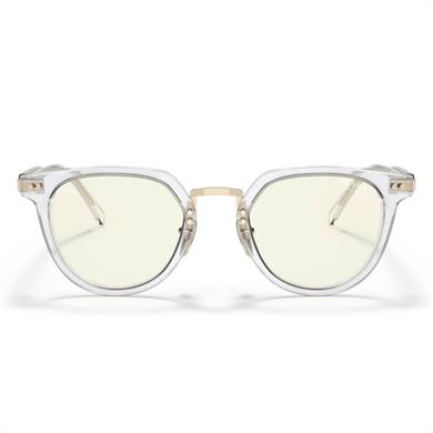 Prada PR 17YS 2AZ09N 49 Unisex Oval Colormatik Mavi Işık Korulmalı Şeffaf Kemik Güneş Gözlüğü