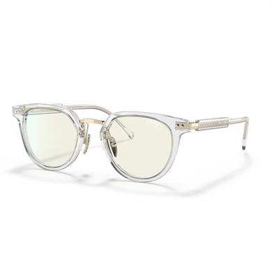 Prada PR 17YS 2AZ09N 49 Unisex Oval Colormatik Mavi Işık Korulmalı Şeffaf Kemik Güneş Gözlüğü