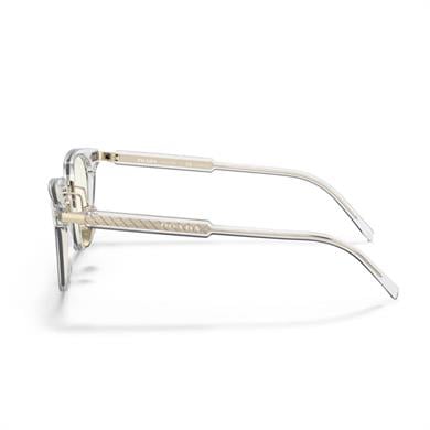 Prada PR 17YS 2AZ09N 49 Unisex Oval Colormatik Mavi Işık Korulmalı Şeffaf Kemik Güneş Gözlüğü