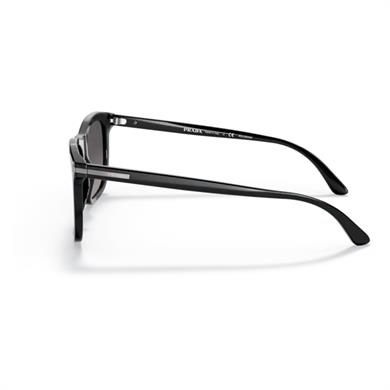 Prada PR 18WS 1AB09G 56 Erkek Kare Siyah Kemik Güneş Gözlüğü