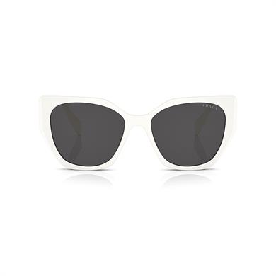 Prada PR 19ZS 1425S0 55 Kadın Geometrik Beyaz Kemik Güneş Gözlüğü