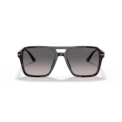 Prada PR 20YS 2AU09G 55 Erkek Pilot Polarize Kırçıllı Kahverengi Güneş Gözlüğü