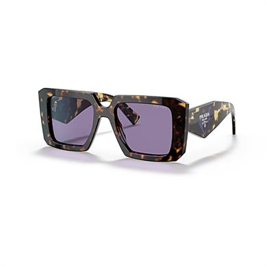 Prada PR 23YS 2AU05Q 51 Kadın Kare Aynalı Kahverengi Kemik Güneş Gözlüğü