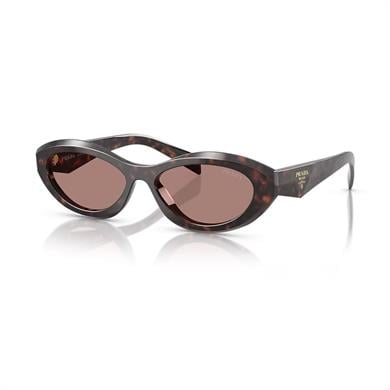 Prada PR 26ZS 17N60B 55 Kadın Oval Kırçıllı Kahverengi Kemik Güneş Gözlüğü