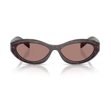 Prada PR 26ZS 17N60B 55 Kadın Oval Kırçıllı Kahverengi Kemik Güneş Gözlüğü