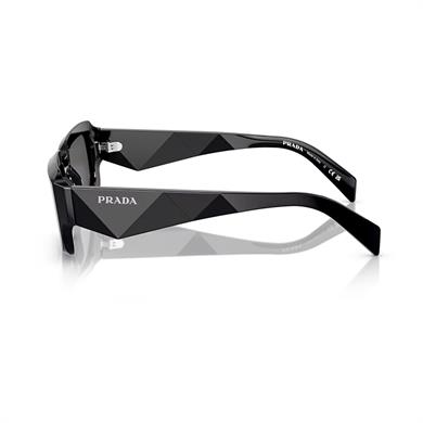 Prada PR 27ZS 16K08Z 54 Unisex Geometrik Siyah Kemik Güneş Gözlüğü