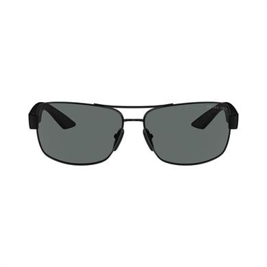 Prada PS 50ZS 1AB02G 65 Linea Rossa Polarize Erkek Yastık Siyah Metal Güneş Gözlüğü