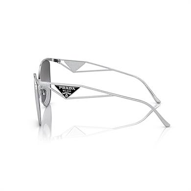 Prada PR 50ZS 1BC09S 59 Kadın Geometrik Gri Metal Güneş Gözlüğü