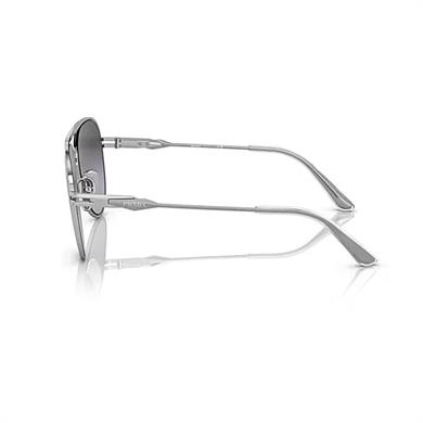 Prada PR 54ZS 1BC09S 57 Erkek Damla Gümüş Metal Güneş Gözlüğü