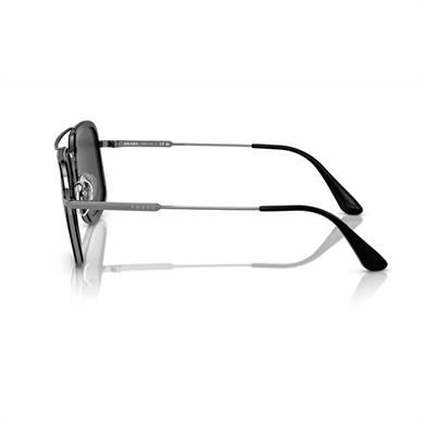 Prada PR 57XS M4Y5S0 54 Erkek Kare Siyah Kombine  Güneş Gözlüğü