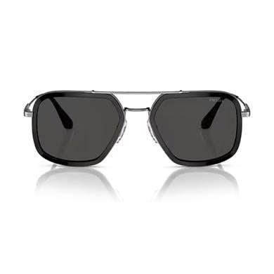 Prada PR 57XS M4Y5S0 54 Erkek Kare Siyah Kombine  Güneş Gözlüğü