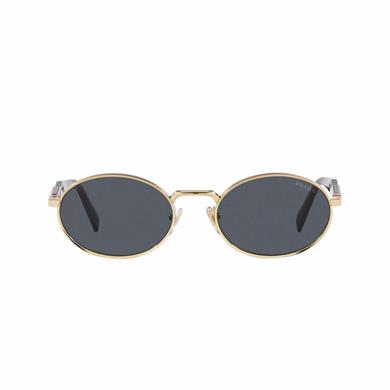 Prada PR 65ZS ZVN09T 55 Kadın Oval Gri Metal Güneş Gözlüğü