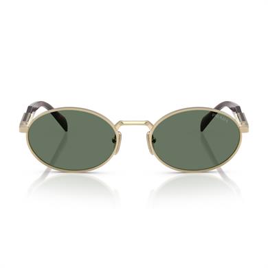 Prada PR 65ZS ZVN70L 55 Kadın Oval Gold Metal Güneş Gözlüğü