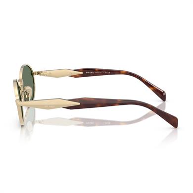 Prada PR 65ZS ZVN70L 55 Kadın Oval Gold Metal Güneş Gözlüğü