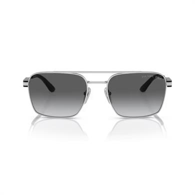 Prada PR 67ZS 1BC5W1 56 Unisex Kare Polarize Gri Metal Güneş Gözlüğü