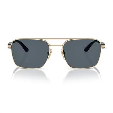 Prada PR 67ZS ZVN09T 56 Unisex Kare Altın Metal Güneş Gözlüğü