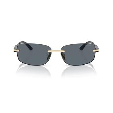 Prada PR 68ZS ZVN09T 60 Erkek Geometrik Gold Metal Çerçevesiz Güneş Gözlüğü