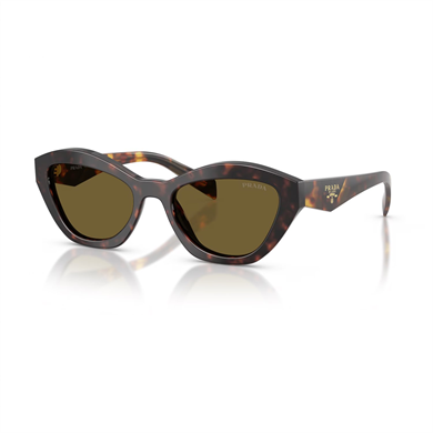 Prada PR A02S 17N09Z 52 Kadın Cat Eye Kırçıllı Kahverengi Kemik Güneş Gözlüğü
