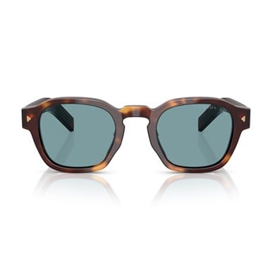 Prada PR A16S 15W04D 49 Unisex Polarize Geometrik Kırçıllı Kahverengi Kemik Güneş Gözlüğü