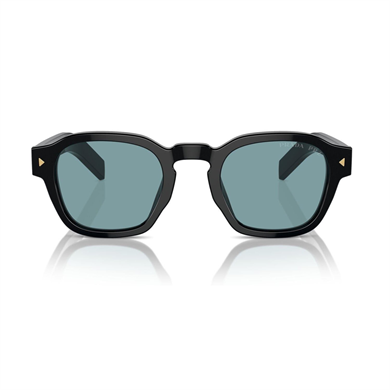 Prada PR A16S 16K04D 49 Unisex Polarize Geometrik Siyah Kemik Güneş Gözlüğü
