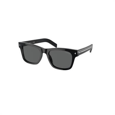 Prada PR A17S 16K731 54 Unisex Kare Siyah Kemik Güneş Gözlüğü