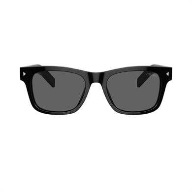 Prada PR A17S 16K731 54 Unisex Kare Siyah Kemik Güneş Gözlüğü