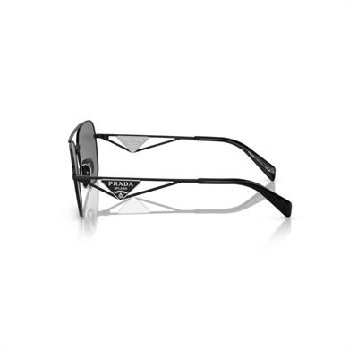 Prada PR A50S 1AB5Z1 59 Kadın Oval Füme Metal Güneş Gözlüğü