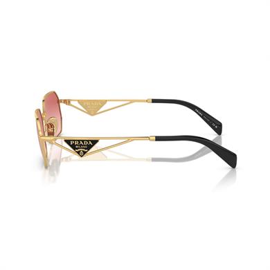 Prada PR A51S 5AK40C 58 Kadın Geometrik Gold Metal Güneş Gözlüğü