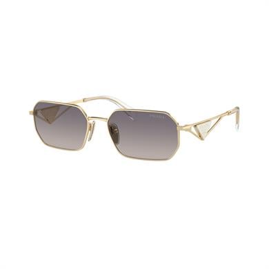 Prada PR A51S ZVN30C 58 Kadın Geometrik Gold Metal Güneş Gözlüğü
