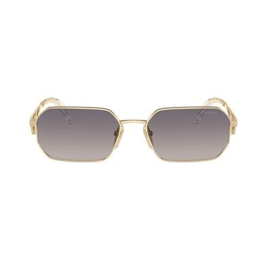 Prada PR A51S ZVN30C 58 Kadın Geometrik Gold Metal Güneş Gözlüğü