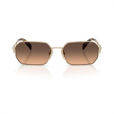 Prada PR A51S ZVN50C 58 Kadın Geometrik Gold Metal Güneş Gözlüğü