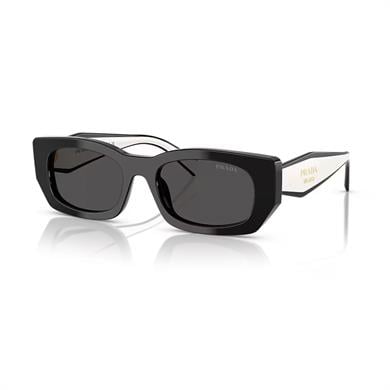 Prada PR B05S 09Q08Z 53 Kadın Geometrik Siyah Kemik Güneş Gözlüğü