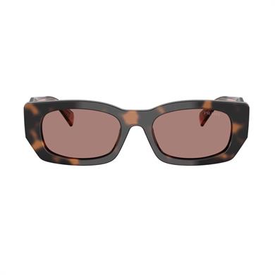 Prada PR B05S 23A60B 53 Kadın Geometrik Kırçıllı Kahvernegi Kemik Güneş Gözlüğü