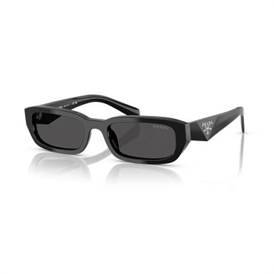Prada PR B06S 16K08Z 53 Kadın Kare Siyah Kemik Güneş Gözlüğü