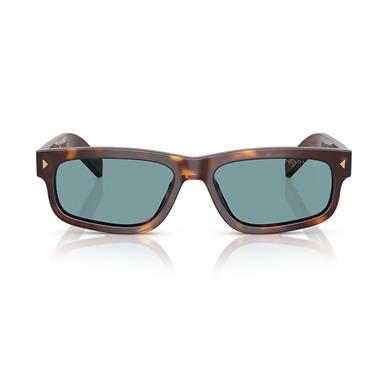 Prada PR B11S 15W04D 55 Unisex Dikdörtgen Kırçıllı Kahverengi Kemik Güneş Gözlüğü