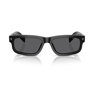 Prada PR B11S 16K731 55 Unisex Dikdörtgen Siyah Kemik Güneş Gözlüğü