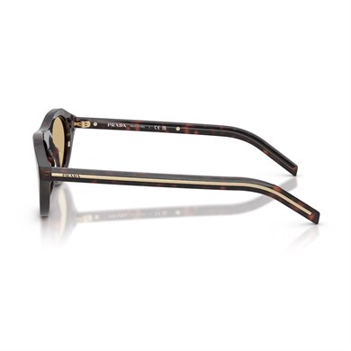Prada PR B15S 17N70R 51 Unisex Oval Kırçıllı Kahverengi Kemik Güneş Gözlüğü