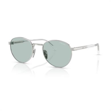 Prada PR B51S 1BC40N 53  Unisex Oval Gri Metal Güneş Gözlüğü