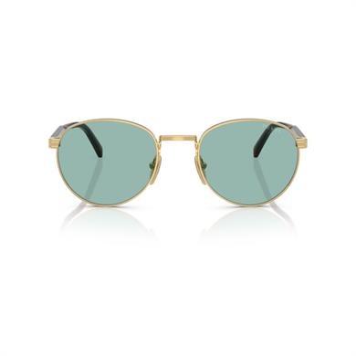 Prada PR B51S 5AK40K 53 Unisex Oval Gold Metal Güneş Gözlüğü